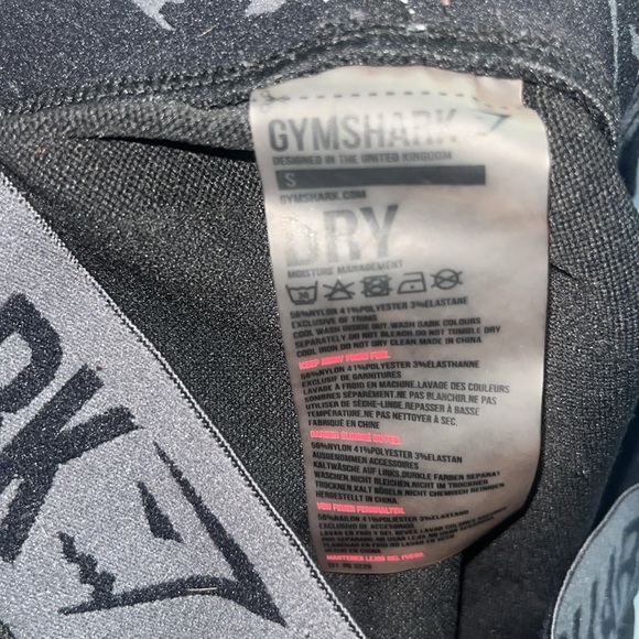 Gymshark OG Black Seamless Spellout Band Low Rise Leggings Moisture Wicking - Picture 5 of 6